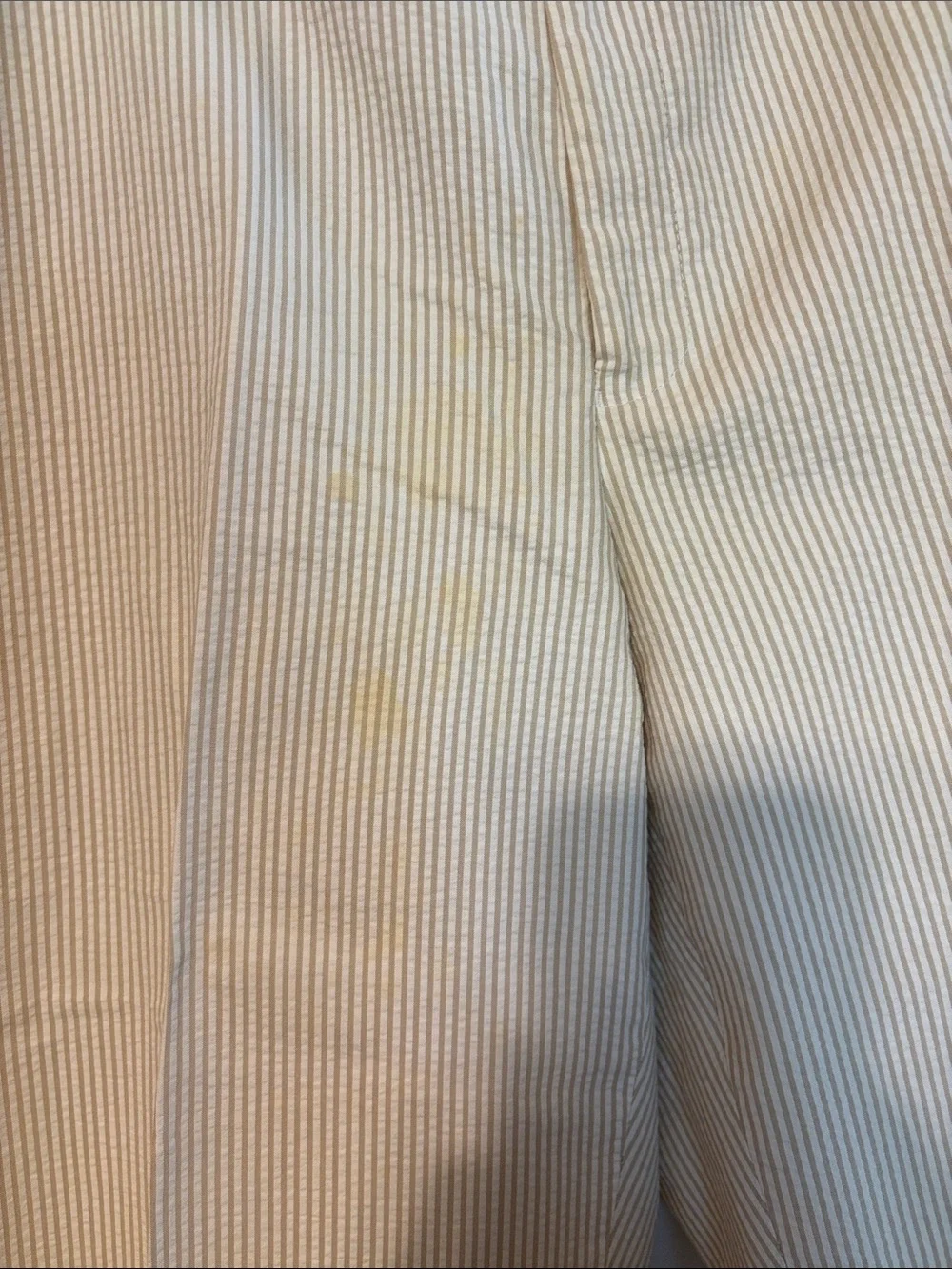 Jos. A. Bank Cream Seersucker Dress Pants